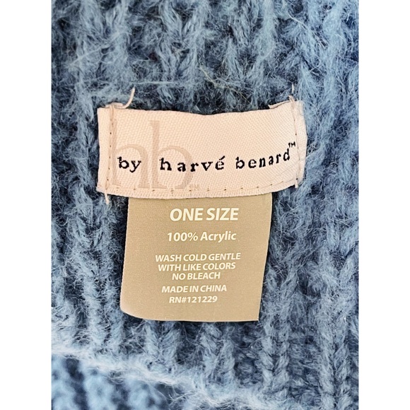 Harve Benard Blue Open Front Shrug One Size - Picture 4 of 4